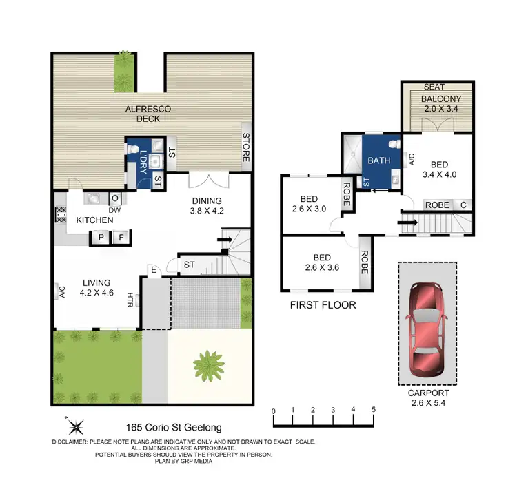 Floorplan of Homely house listing, 165 Corio Street, Geelong VIC 3220