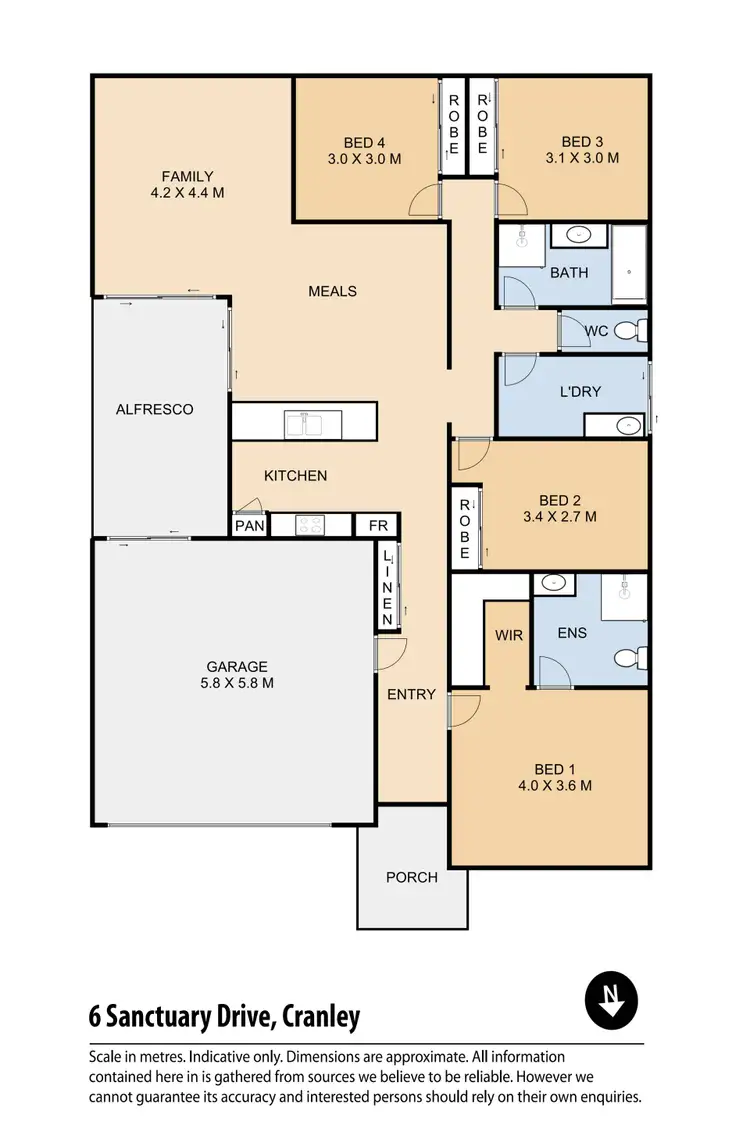 Floorplan of Homely house listing, 6 Sanctuary Drive, Cranley QLD 4350