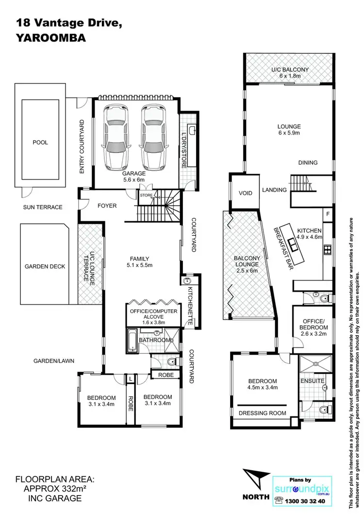 Floorplan of Homely house listing, 18 Vantage Drive, Yaroomba QLD 4573
