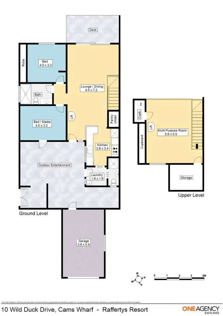 Floorplan of Homely semi-detached listing, 10 Wild Duck Drive, Cams Wharf NSW 2281