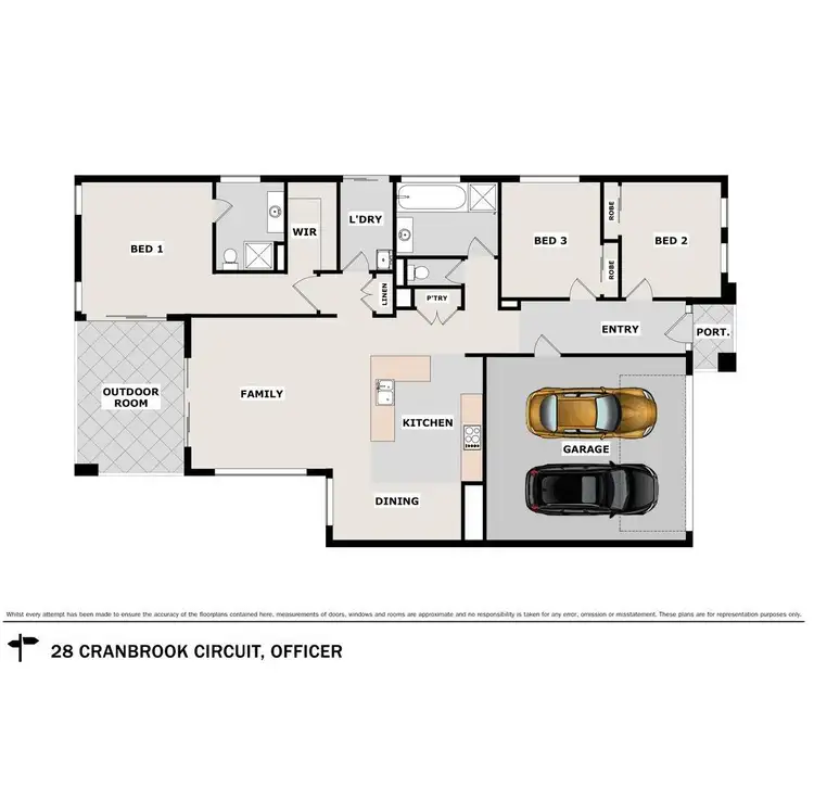Floorplan of Homely house listing, 28 Cranbrook Circuit, Officer VIC 3809