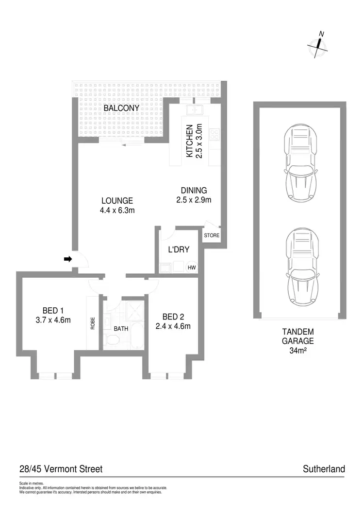 Floorplan of Homely apartment listing, 28/45 Vermont Street, Sutherland NSW 2232