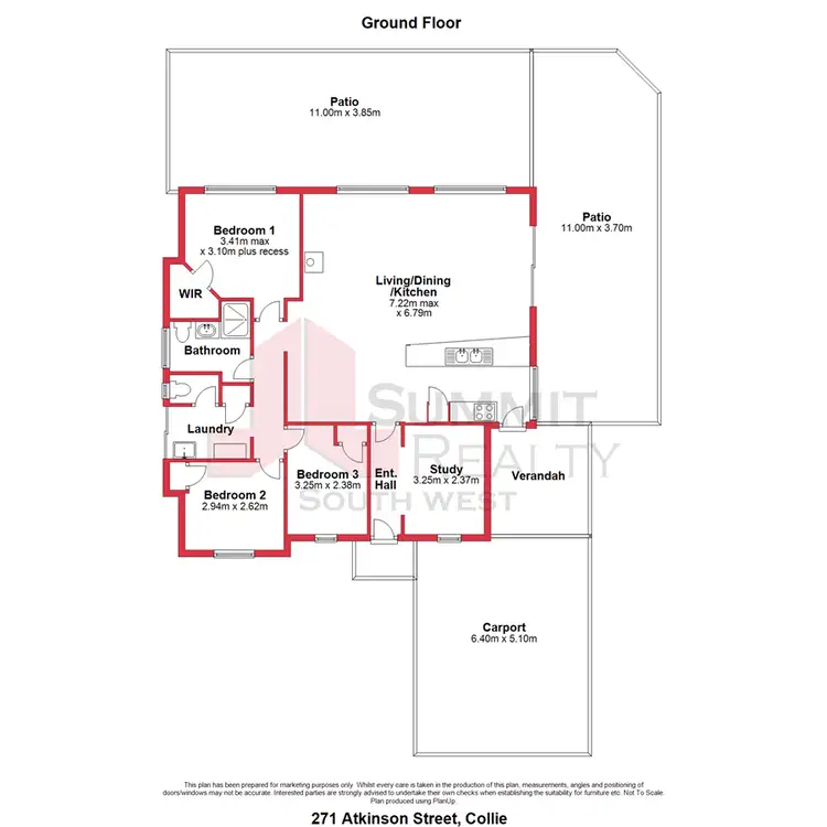 Floorplan of Homely house listing, 271 Atkinson Street, Collie WA 6225