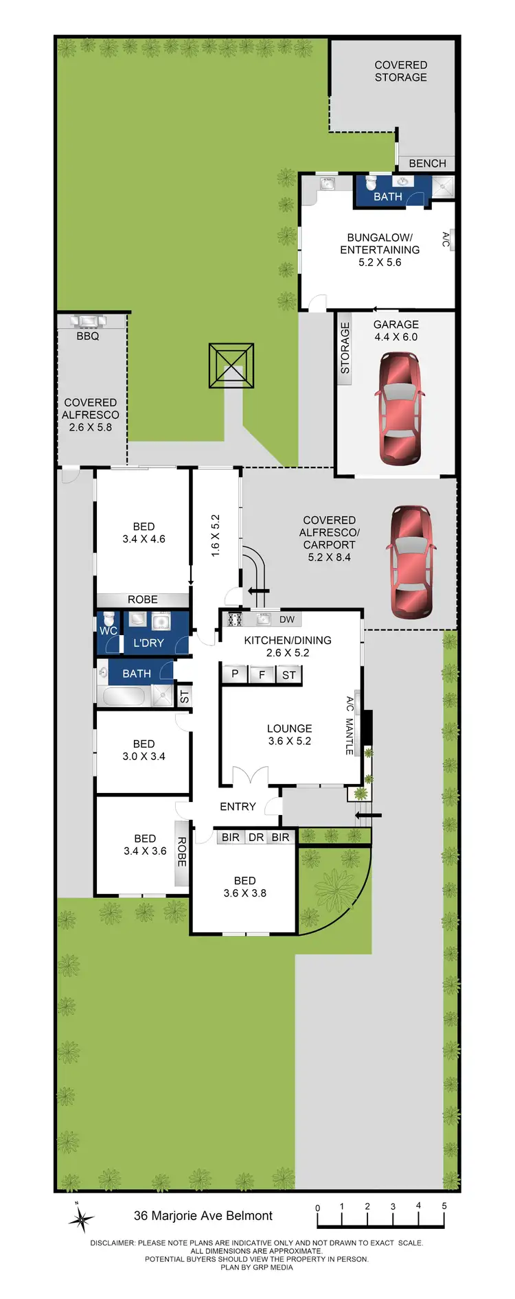 Floorplan of Homely house listing, 36 Marjorie Avenue, Belmont VIC 3216