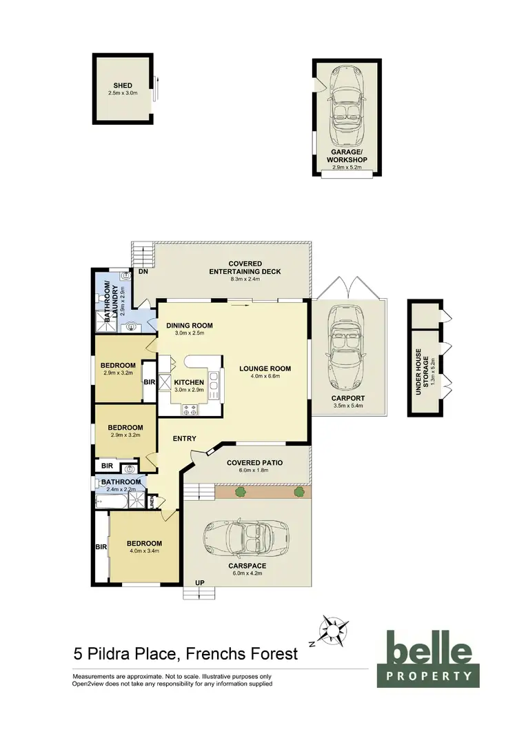 Floorplan of Homely house listing, 5 Pildra Place, Frenchs Forest NSW 2086