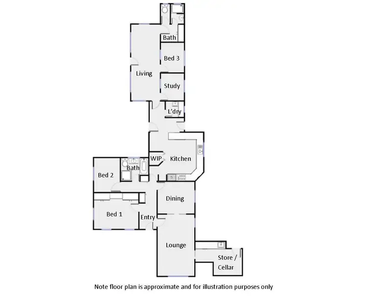 Floorplan of Homely house listing, 16 Henderson Place, Mildura VIC 3500