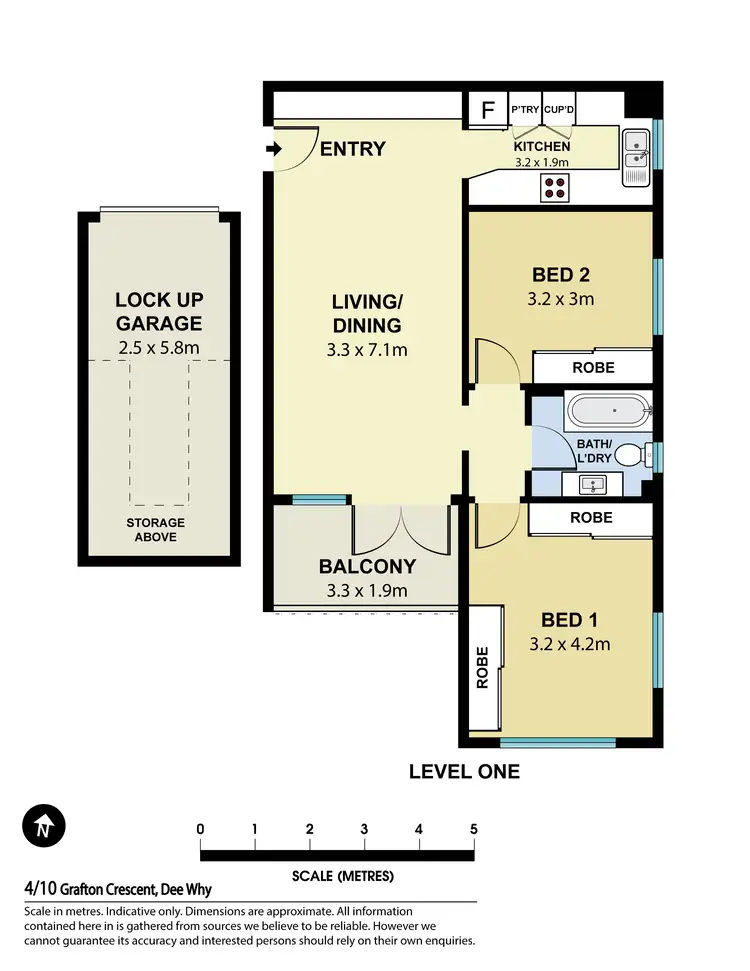 Floorplan of Homely apartment listing, 4/10 Grafton Crescent, Dee Why NSW 2099