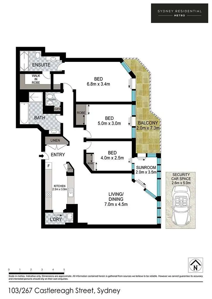 Floorplan of Homely apartment listing, Level 31/267 Castlereagh Street, Sydney NSW 2000