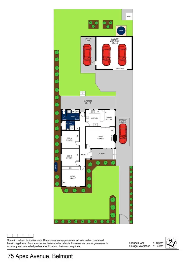 Floorplan of Homely house listing, 75 Apex Avenue, Belmont VIC 3216