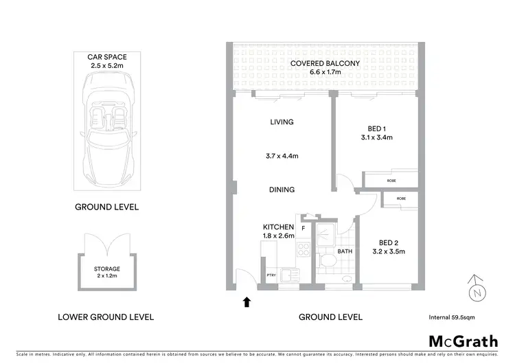 Floorplan of Homely apartment listing, 2/2 Sheridan Place, Manly NSW 2095