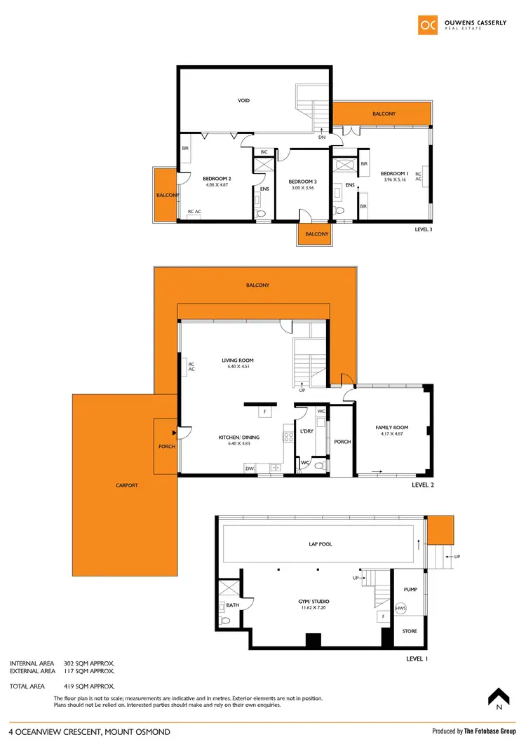 Floorplan of Homely house listing, 4 Oceanview Crescent, Mount Osmond SA 5064