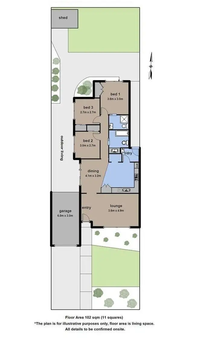 Floorplan of Homely house listing, 7 Horizon Boulevard, Hampton Park VIC 3976