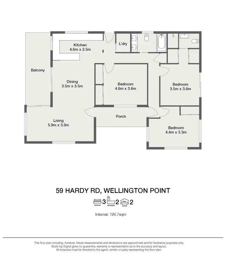 Floorplan of Homely house listing, 59 Hardy Road, Wellington Point QLD 4160