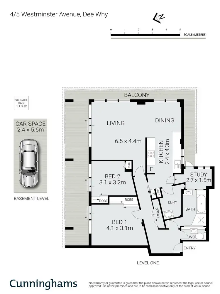 Floorplan of Homely apartment listing, 4/5 Westminster Avenue, Dee Why NSW 2099