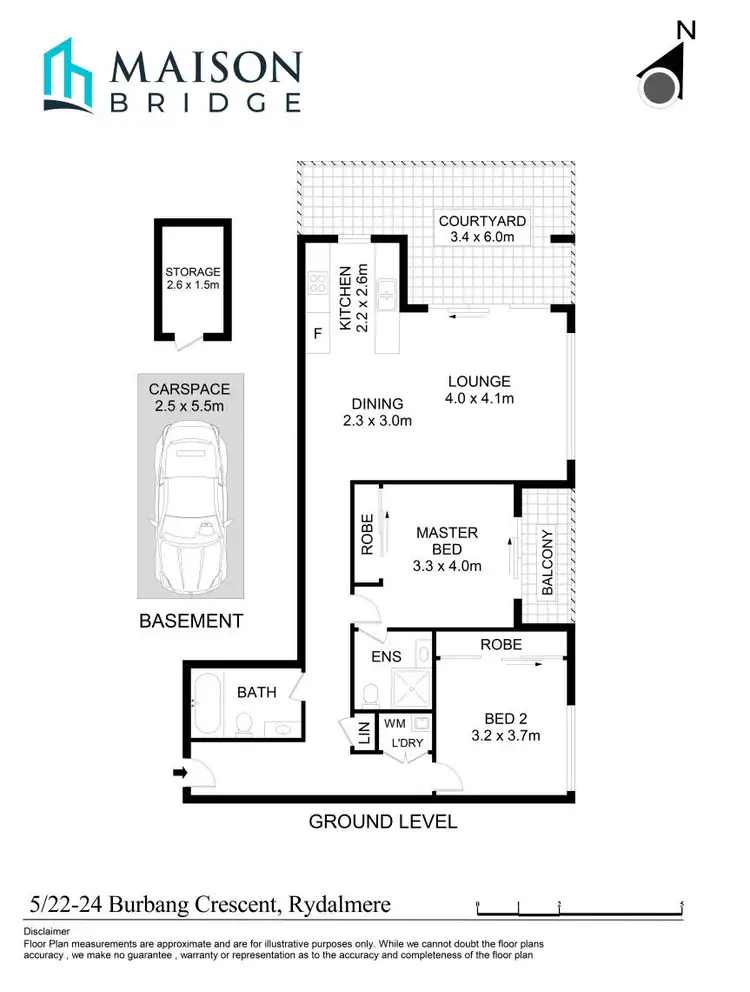Floorplan of Homely apartment listing, 5/22-24 Burbang Crescent, Rydalmere NSW 2116