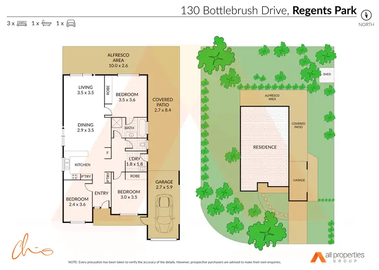 Floorplan of Homely house listing, 130 Bottlebrush Drive, Regents Park QLD 4118
