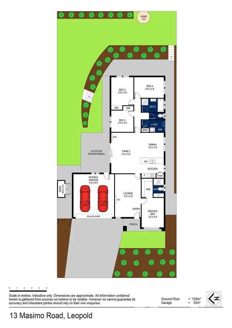 Floorplan of Homely house listing, 13 Masimo Road, Leopold VIC 3224