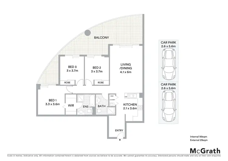 Floorplan of Homely apartment listing, Level 7/274/80 John Whiteway Drive, Gosford NSW 2250