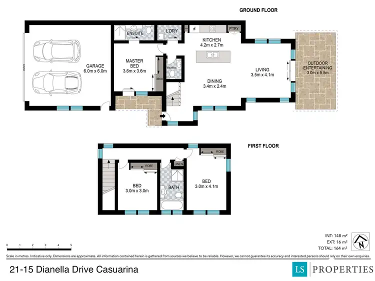 Floorplan of Homely townhouse listing, 21/15 Dianella Drive, Casuarina NSW 2487