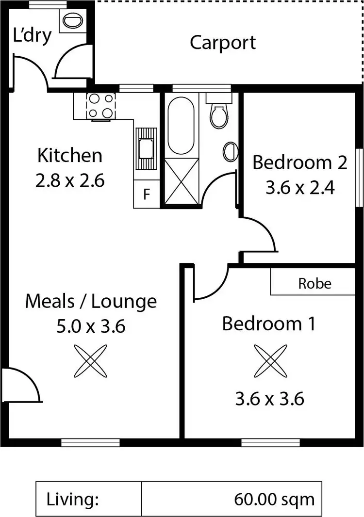Floorplan of Homely unit listing, 10/2 West Beach Road, West Beach SA 5024