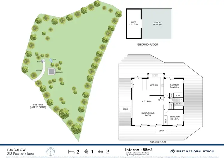 Floorplan of Homely house listing, 212 Fowlers Lane, Bangalow NSW 2479