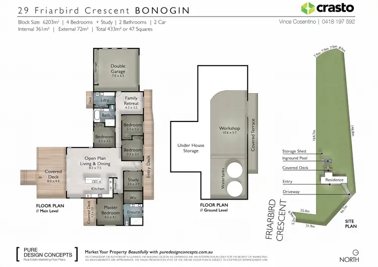 Floorplan of Homely house listing, 29 Friarbird Crescent, Bonogin QLD 4213