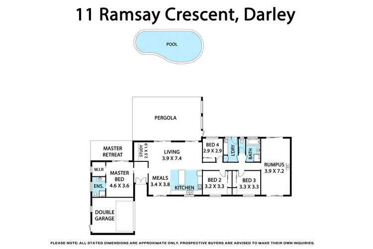 Floorplan of Homely house listing, 11 Ramsay Crescent, Darley VIC 3340