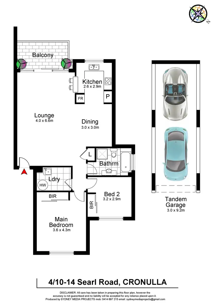 Floorplan of Homely unit listing, Level 1/4/10-14 Searl Road, Cronulla NSW 2230