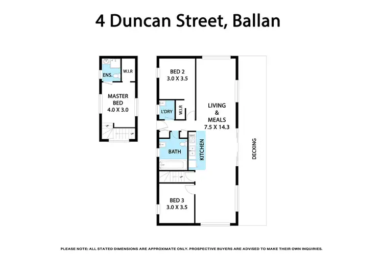 Floorplan of Homely house listing, 4 Duncan Street, Ballan VIC 3342