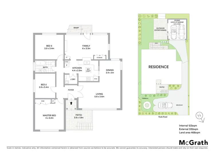 Floorplan of Homely house listing, 58 Ryde Road, Hunters Hill NSW 2110