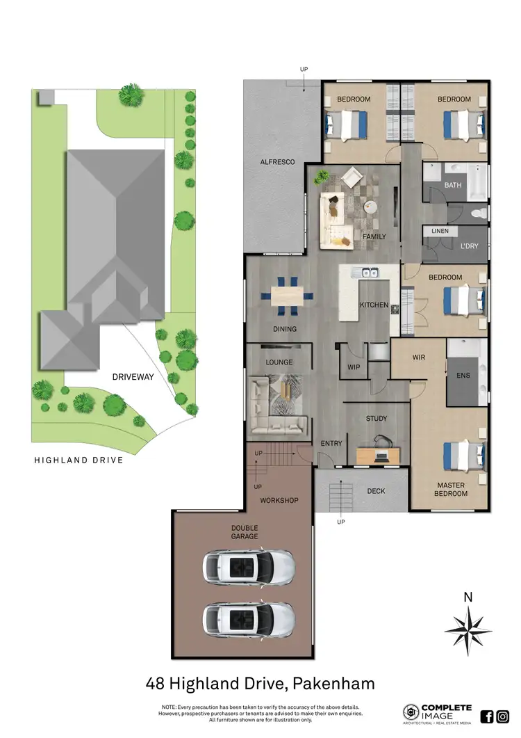 Floorplan of Homely house listing, 48 Highland Drive, Pakenham VIC 3810