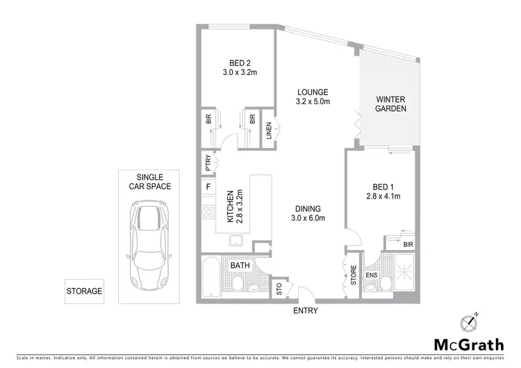Floorplan of Homely apartment listing, Level Zen/2411/2 Waterways Street, Wentworth Point NSW 2127
