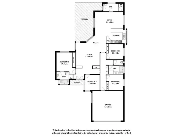 Floorplan of Homely house listing, 1 Westlands Court, Mount Gambier SA 5290