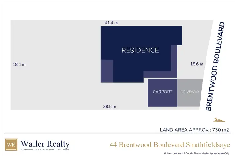 Floorplan of Homely house listing, 44 Brentwood Boulevard, Strathfieldsaye VIC 3551