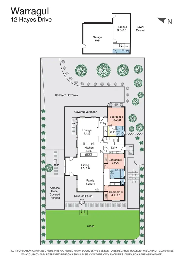 Floorplan of Homely house listing, 12 Hayes Drive, Warragul VIC 3820