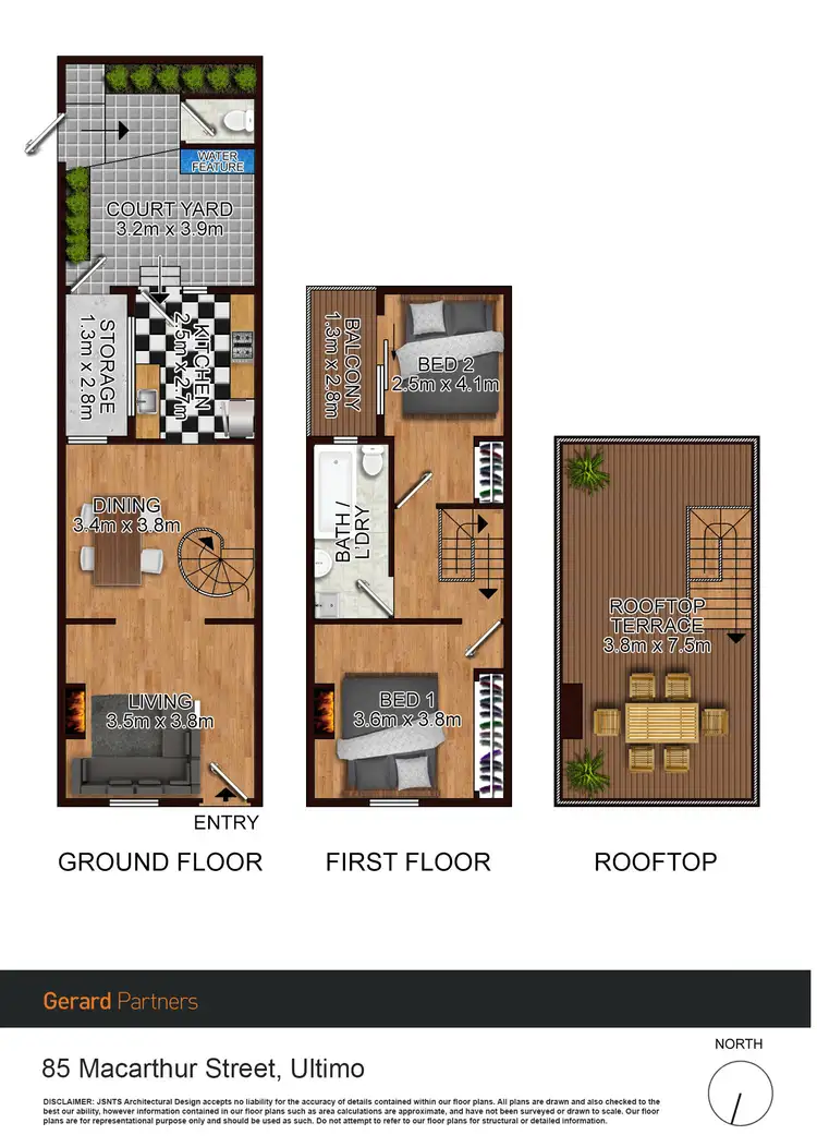 Floorplan of Homely terrace listing, 85 MacArthur Street, Ultimo NSW 2007