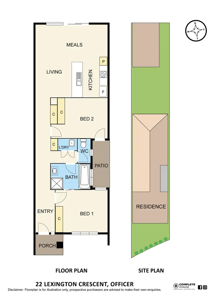 Floorplan of Homely townhouse listing, 22 Lexington Crescent, Officer VIC 3809