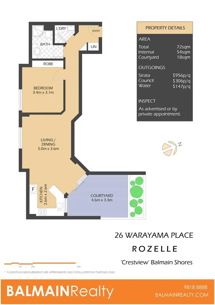 Floorplan of Homely apartment listing, 104/26 Warayama Place, Rozelle NSW 2039