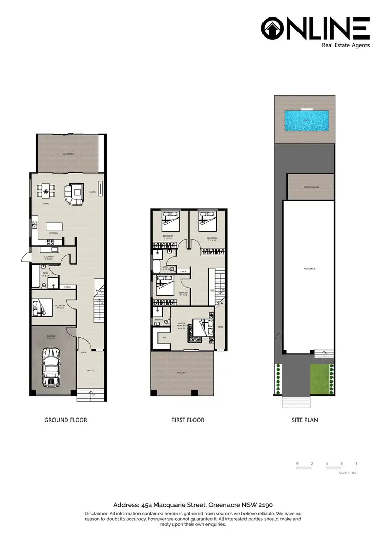 Floorplan of Homely house listing, 45a Macquarie Street, Greenacre NSW 2190