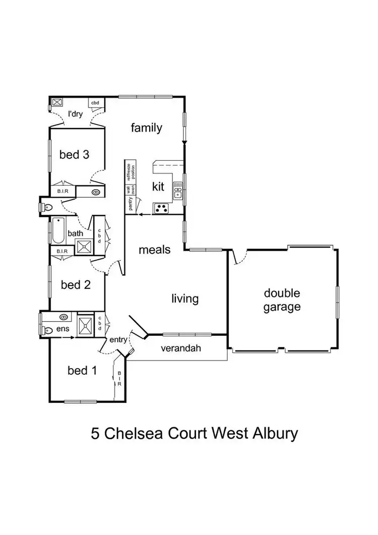 Floorplan of Homely house listing, 5 Chelsea Court, West Albury NSW 2640