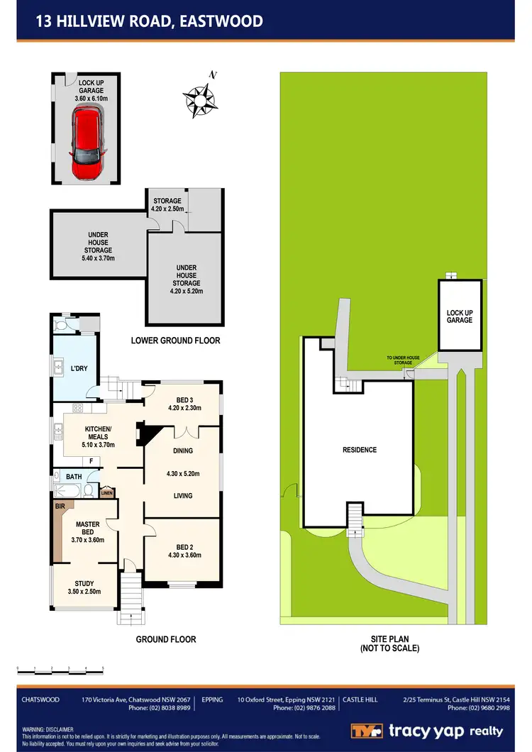 Floorplan of Homely house listing, 13 Hillview Road, Eastwood NSW 2122