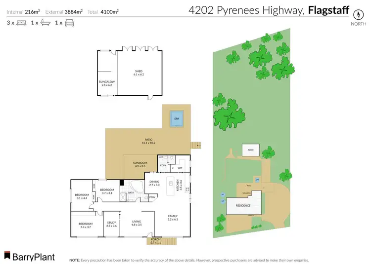 Floorplan of Homely house listing, 4202 Pyrenees Highway, Flagstaff VIC 3465