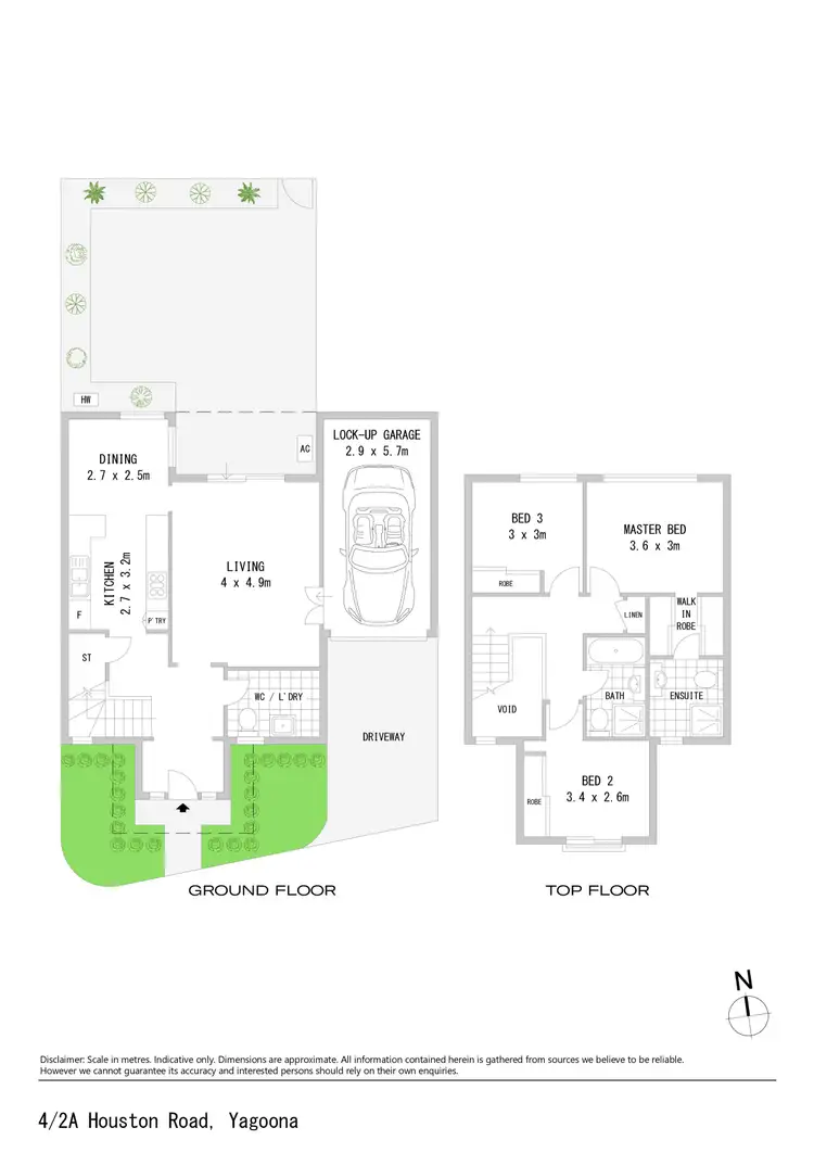 Floorplan of Homely townhouse listing, 4/2A Houston Road, Yagoona NSW 2199