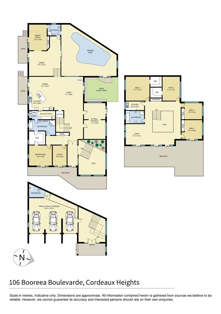 Floorplan of Homely house listing, 106 Booreea Boulevarde, Cordeaux Heights NSW 2526