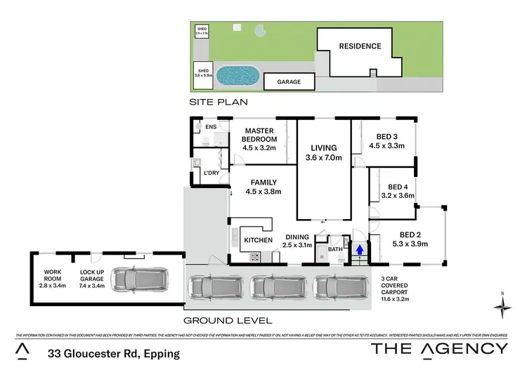 Floorplan of Homely house listing, 33 Gloucester Road, Epping NSW 2121