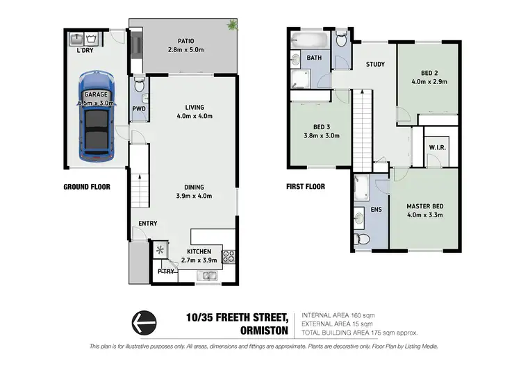 Floorplan of Homely townhouse listing, 10/35 Freeth Street, Ormiston QLD 4160