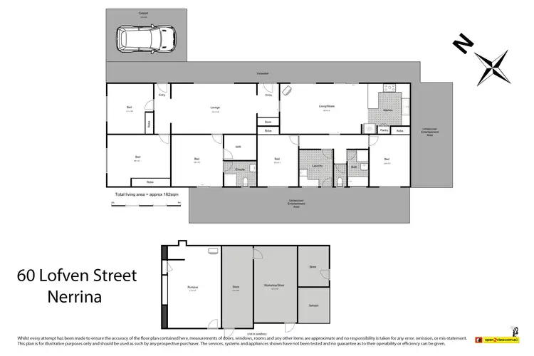 Floorplan of Homely house listing, 60 Lofven Street, Nerrina VIC 3350