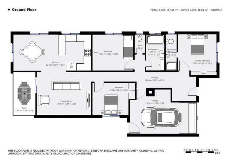 Floorplan of Homely townhouse listing, 28/100 Webster Road, Deception Bay QLD 4508