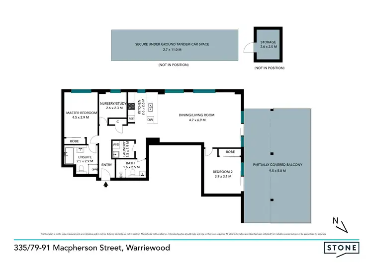 Floorplan of Homely apartment listing, 335/79-91 Macpherson Street, Warriewood NSW 2102