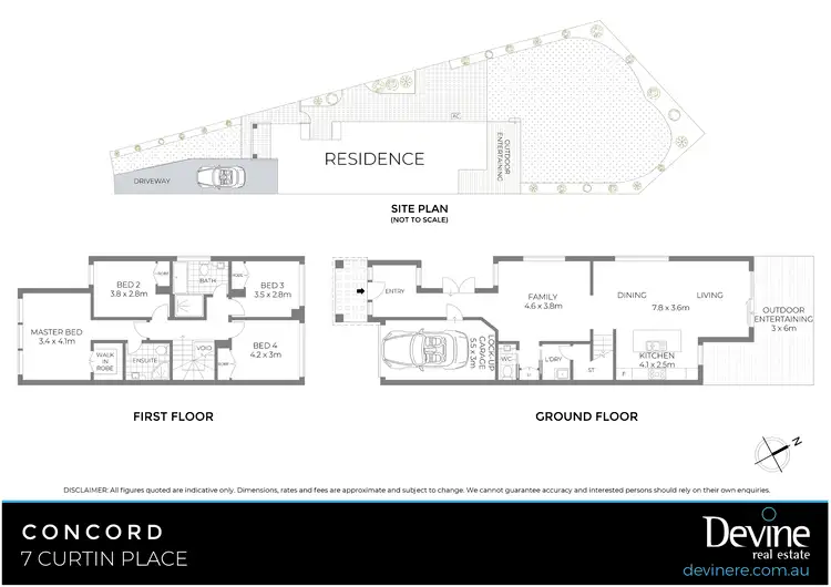 Floorplan of Homely semi-detached listing, 7 Curtin Place, Concord NSW 2137